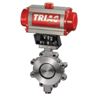 A-T Controls Manual Butterfly Valve, Power-Seal High Performance